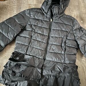 Tahari Black Insulated Puffer Jacket
